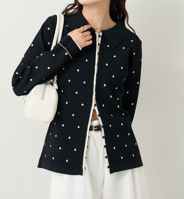  「長袖ポロニット」|カーディガン|