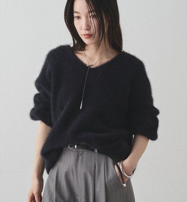  「FURカシミヤVニット」|ニット・セーター|