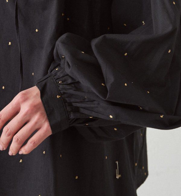  「【INDIA】スキッパー刺繍ブラウス」|シャツ・ブラウス|