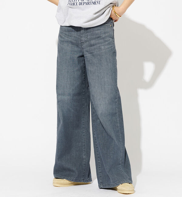 Rouge vif「【SOMETHING/サムシング】LISA ワイド デニムパンツ【WEB限定】」|デニム|