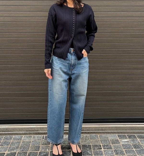 Rouge vif「【定番人気追加】【RED CARD/レッドカード】Jazz ルーズテーパードワイ」|デニム|