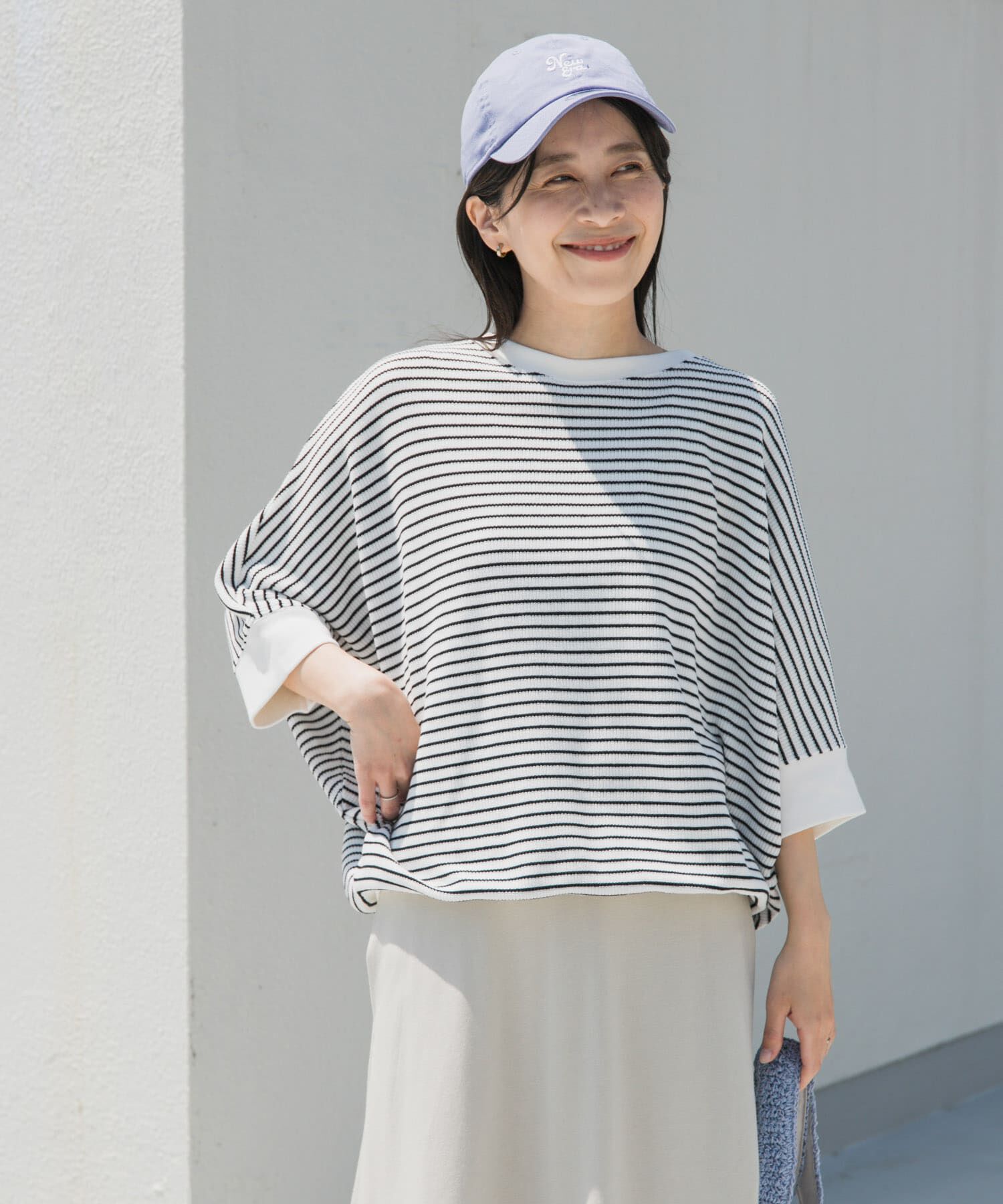 URBAN RESEARCH DOORS「タックフライスワイドTシャツ」|Tシャツ・カットソー|