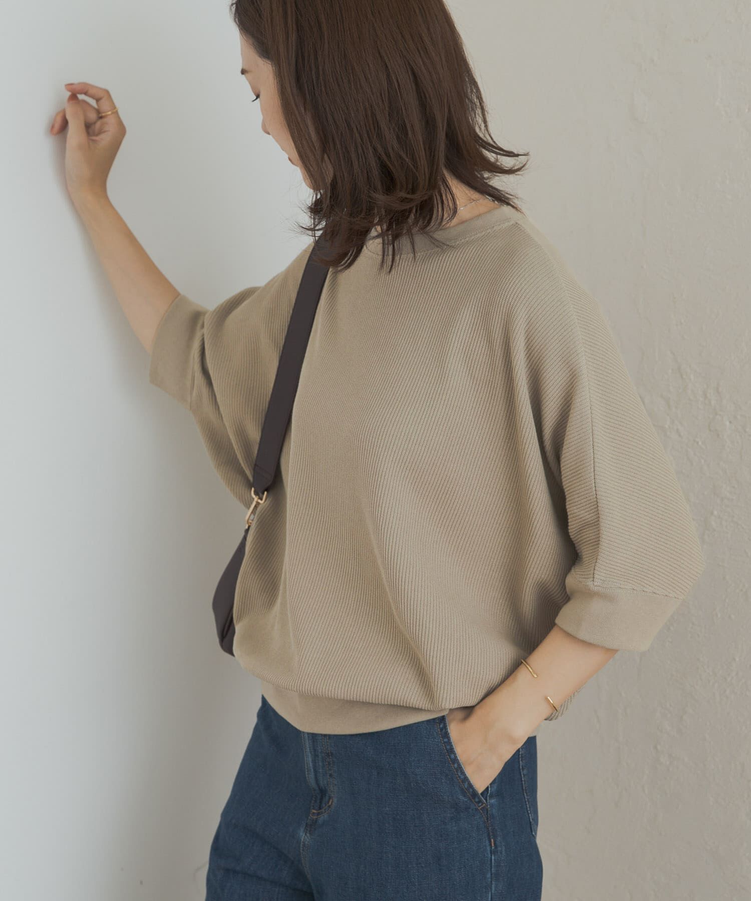 URBAN RESEARCH DOORS「タックフライスワイドTシャツ」|Tシャツ・カットソー|