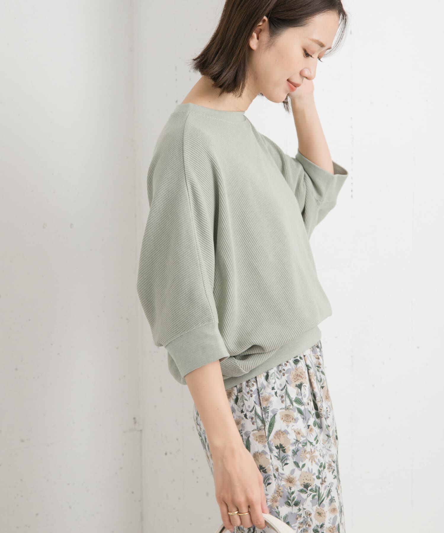 URBAN RESEARCH DOORS「タックフライスワイドTシャツ」|Tシャツ・カットソー|