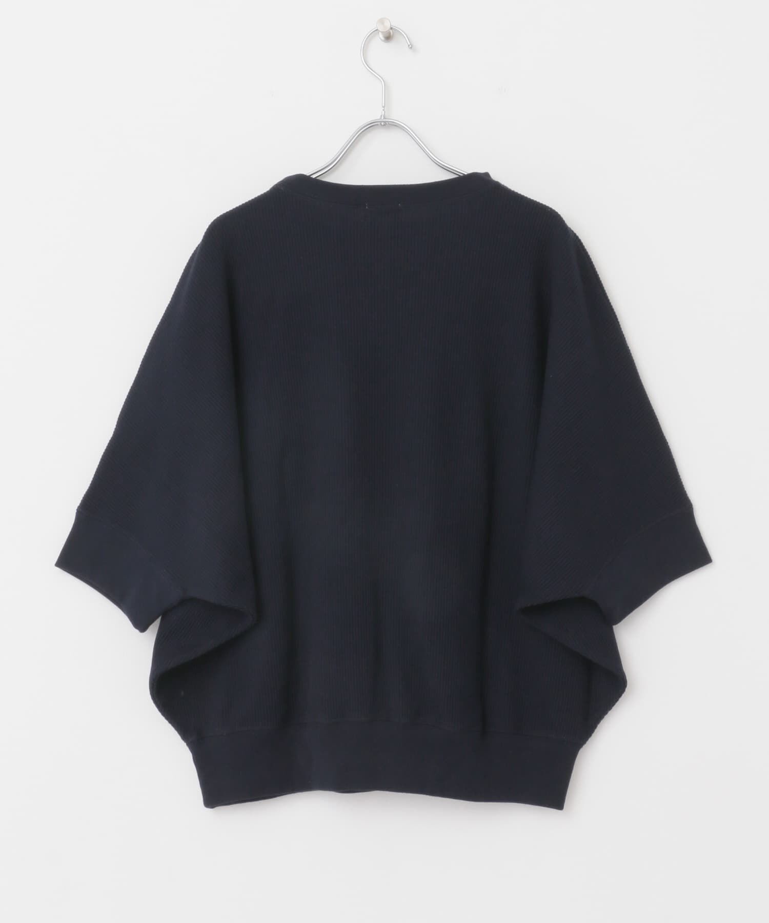 URBAN RESEARCH DOORS「タックフライスワイドTシャツ」|Tシャツ・カットソー|ネイビー