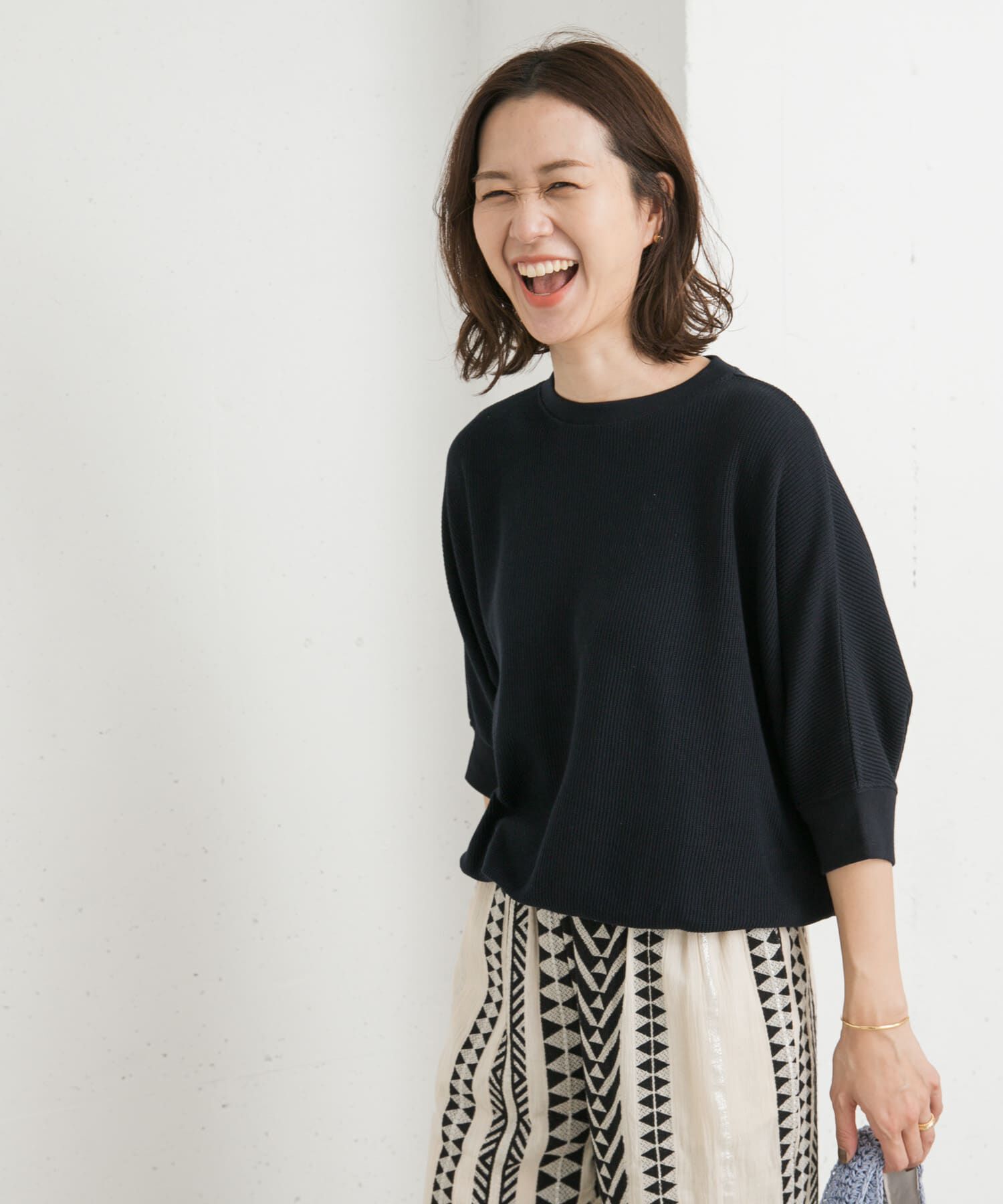 URBAN RESEARCH DOORS「タックフライスワイドTシャツ」|Tシャツ・カットソー|