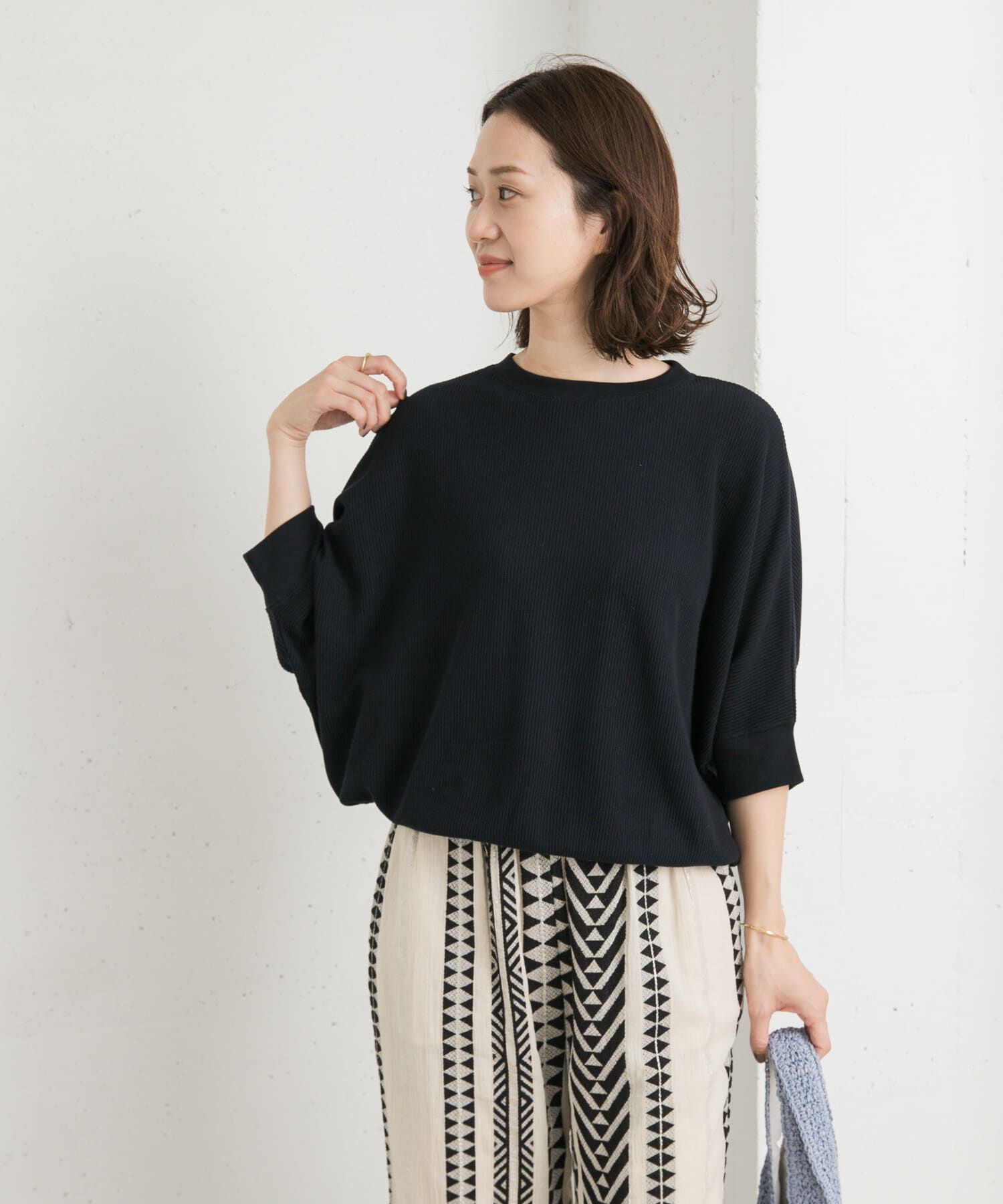 URBAN RESEARCH DOORS「タックフライスワイドTシャツ」|Tシャツ・カットソー|