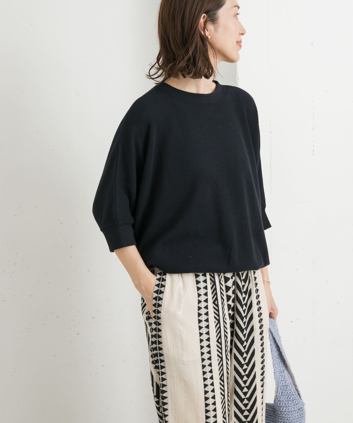 URBAN RESEARCH DOORS「タックフライスワイドTシャツ」|Tシャツ・カットソー|