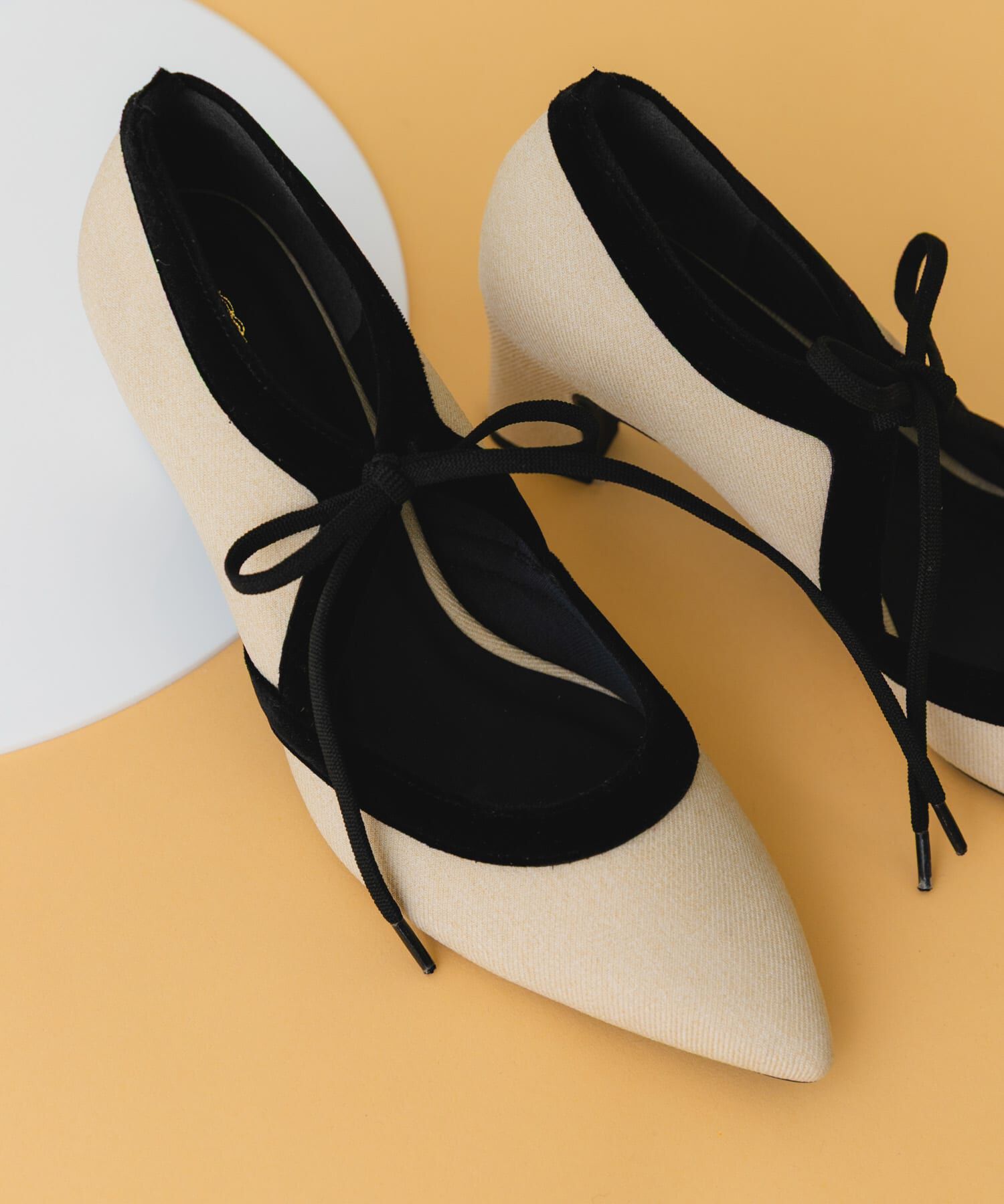 RODE SKO「『MADE IN JAPAN』チャンキーヒールリボンパンプス」|パンプス|