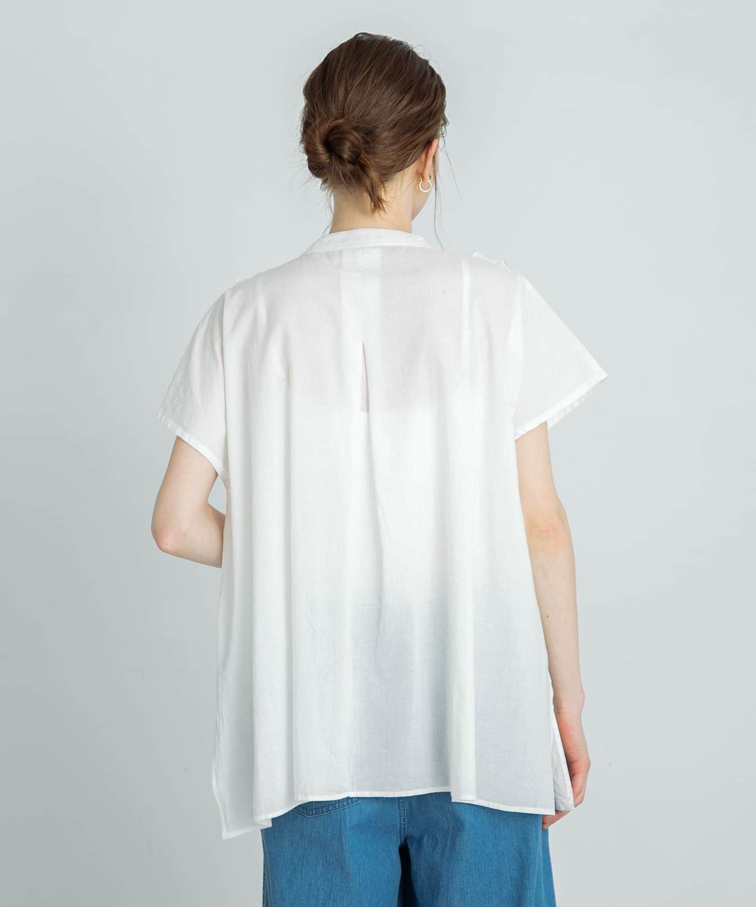 Sonny Label 「エアリーコットンフリルフレンチシャツブラウス」|シャツ・ブラウス|