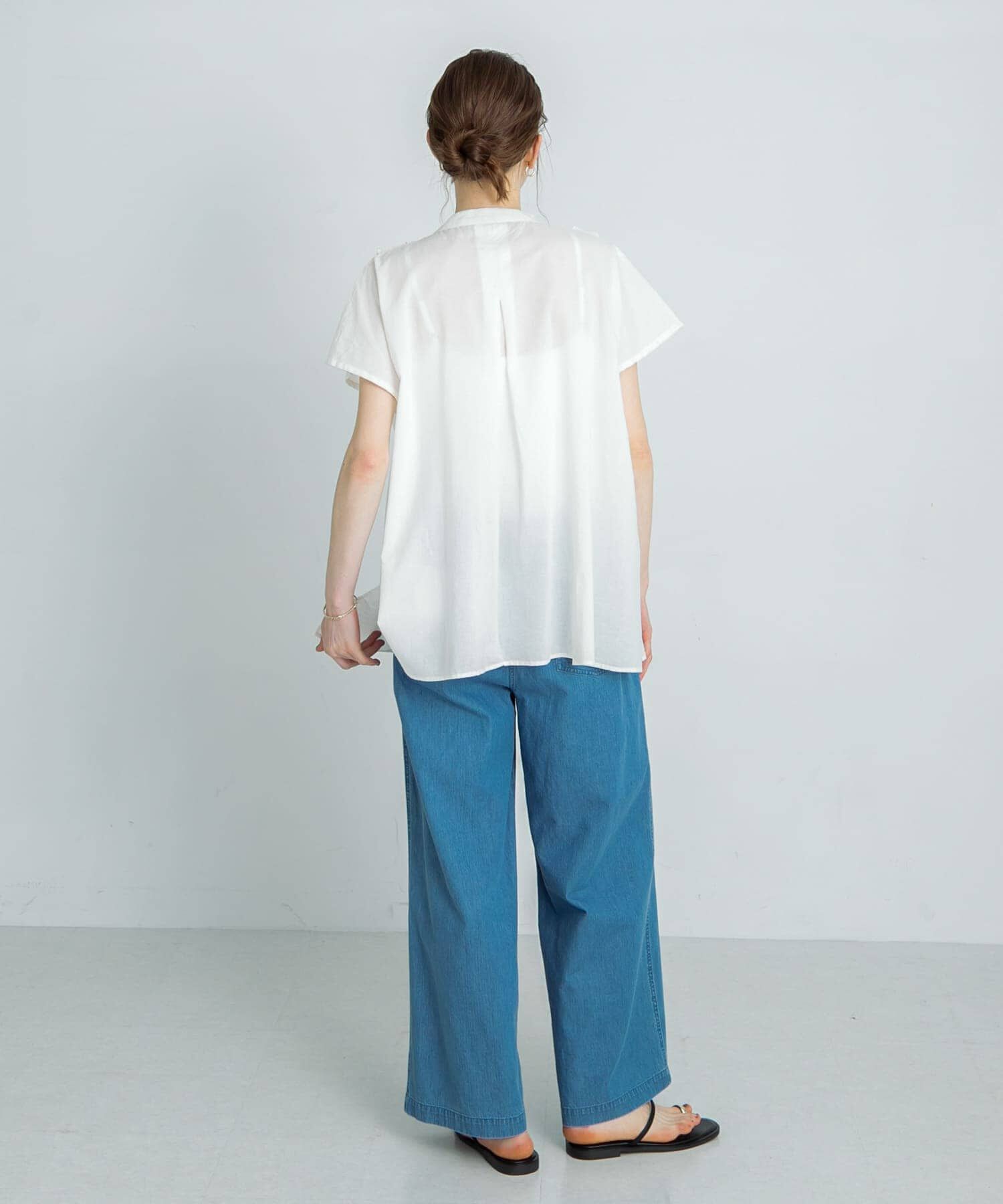 Sonny Label 「エアリーコットンフリルフレンチシャツブラウス」|シャツ・ブラウス|