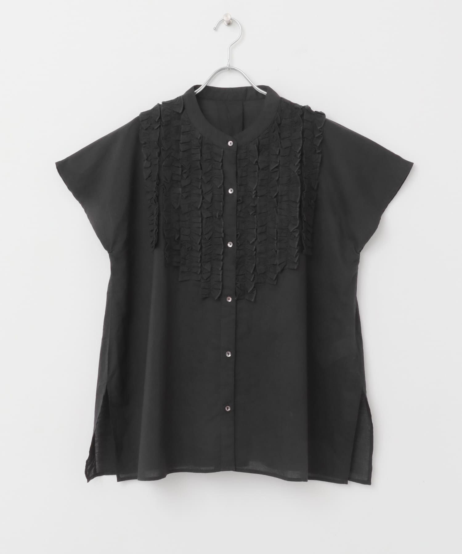 Sonny Label 「エアリーコットンフリルフレンチシャツブラウス」|シャツ・ブラウス|