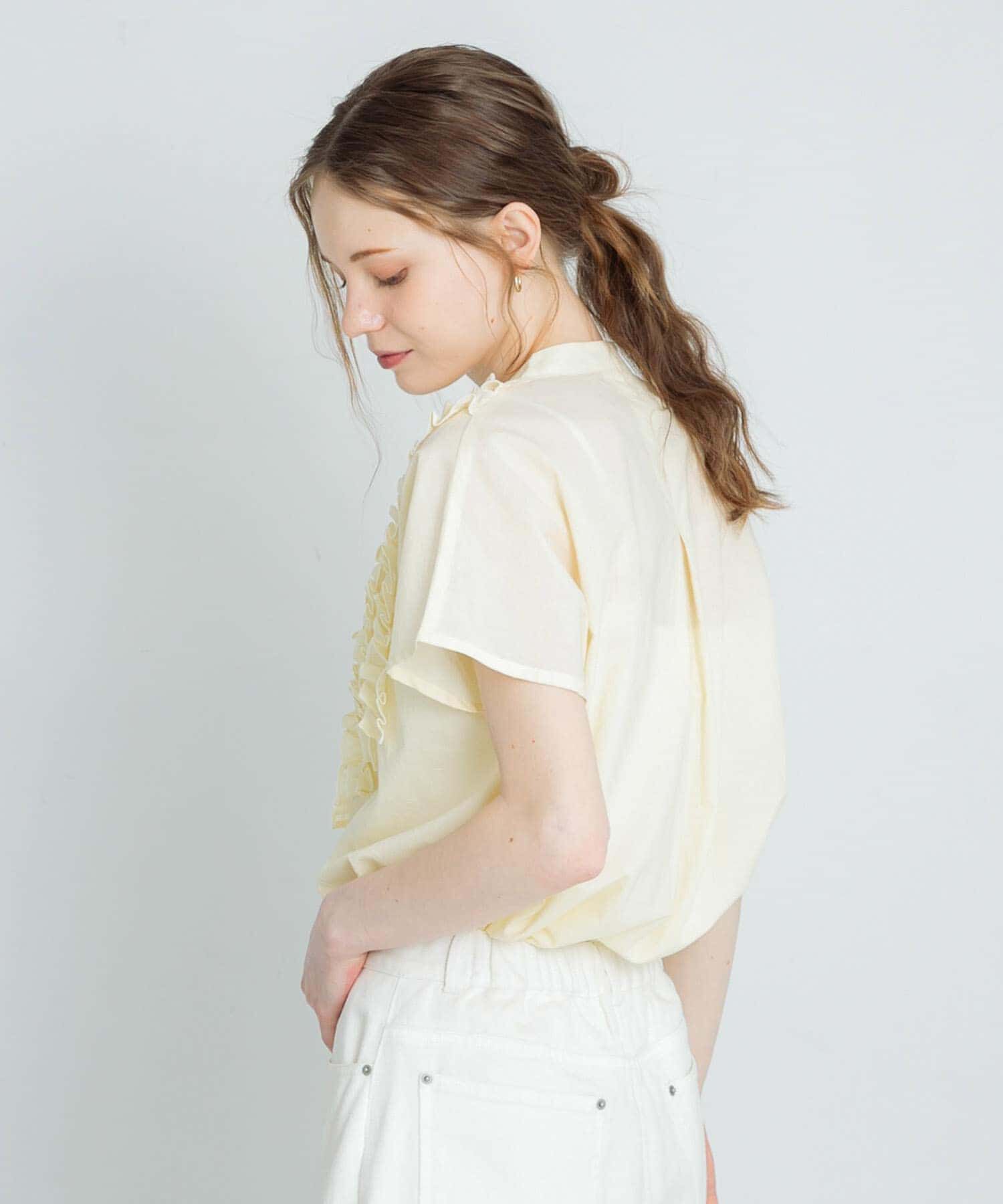 Sonny Label 「エアリーコットンフリルフレンチシャツブラウス」|シャツ・ブラウス|