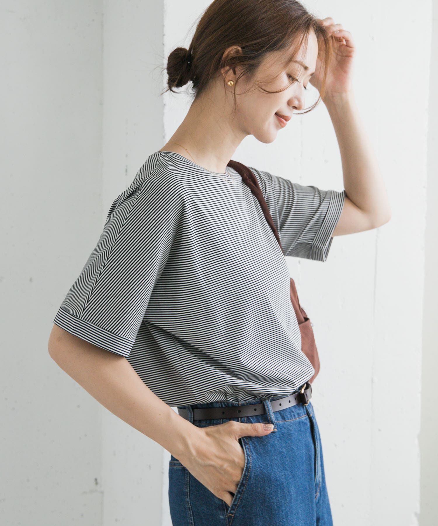 URBAN RESEARCH DOORS「『UVｶｯﾄ/接触冷感 /ﾏｼﾝｳｫｯｼｬﾌﾞﾙ』ｼﾙｷｰｺｯﾄﾝﾛｰﾙ  」|Tシャツ・カットソー|