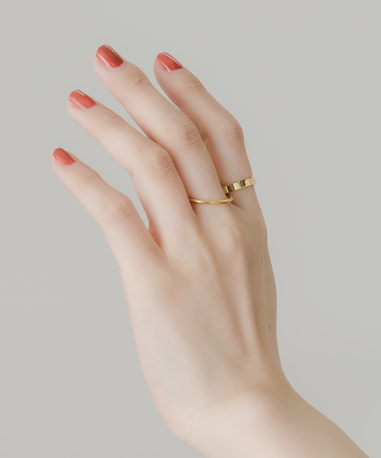 SMELLY「ステンレスダブルリング」|リング|