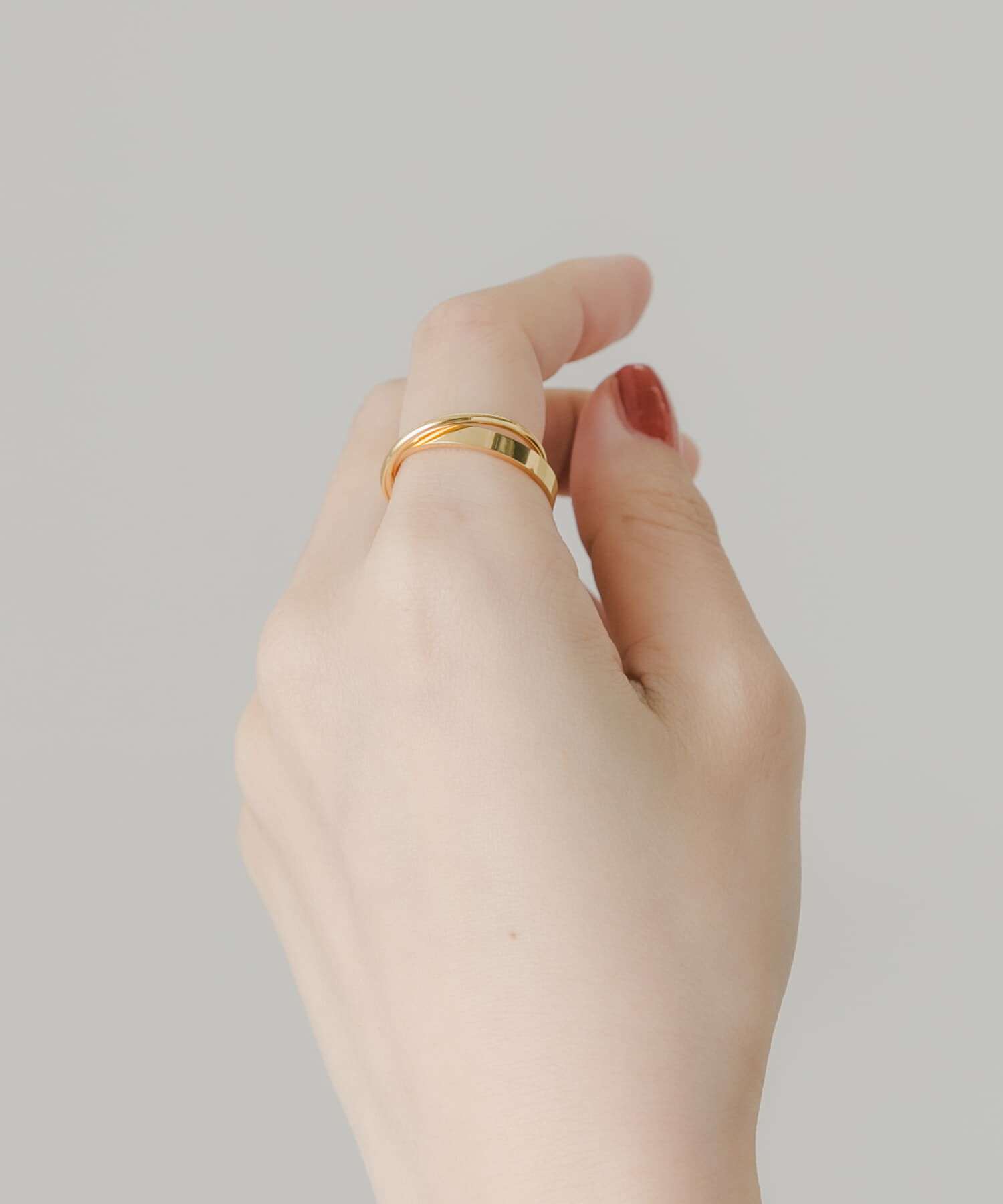 SMELLY「ステンレスダブルリング」|リング|