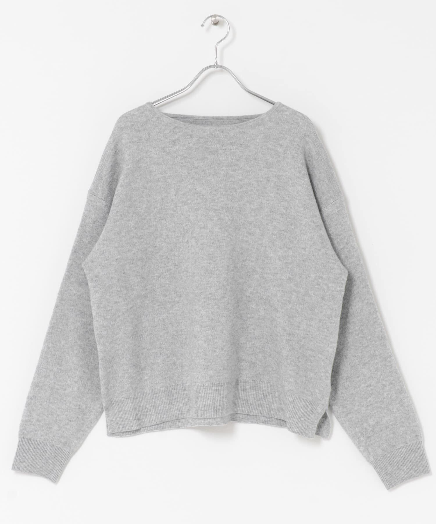 URBAN RESEARCH DOORS「ボートネックスムースプルオーバー」|ニット・セーター|