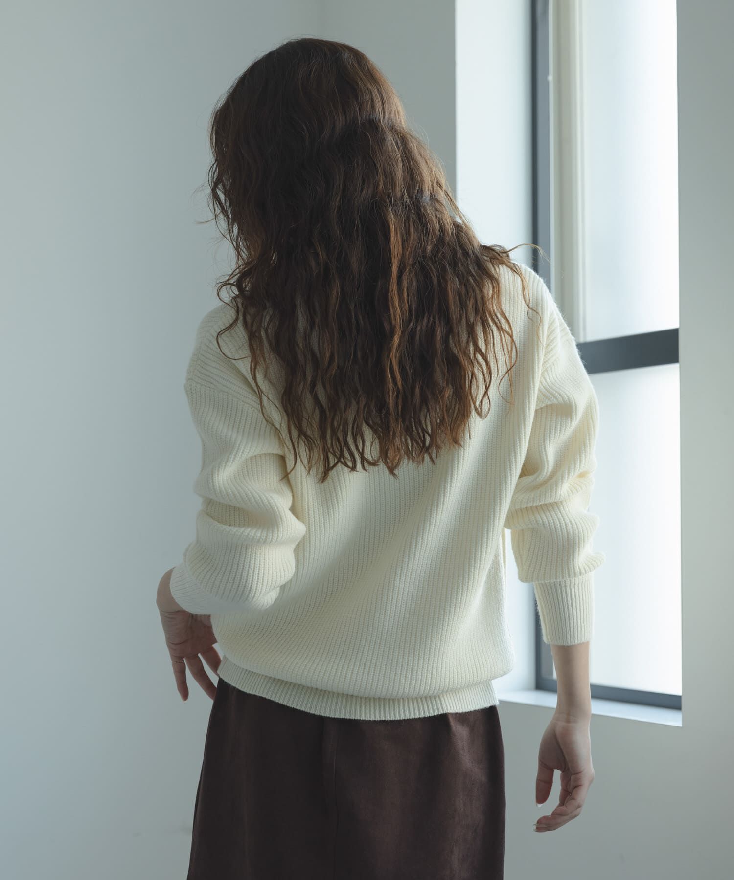 Sonny Label 「ハリスツイードモチーフ付きニット」|ニット・セーター|