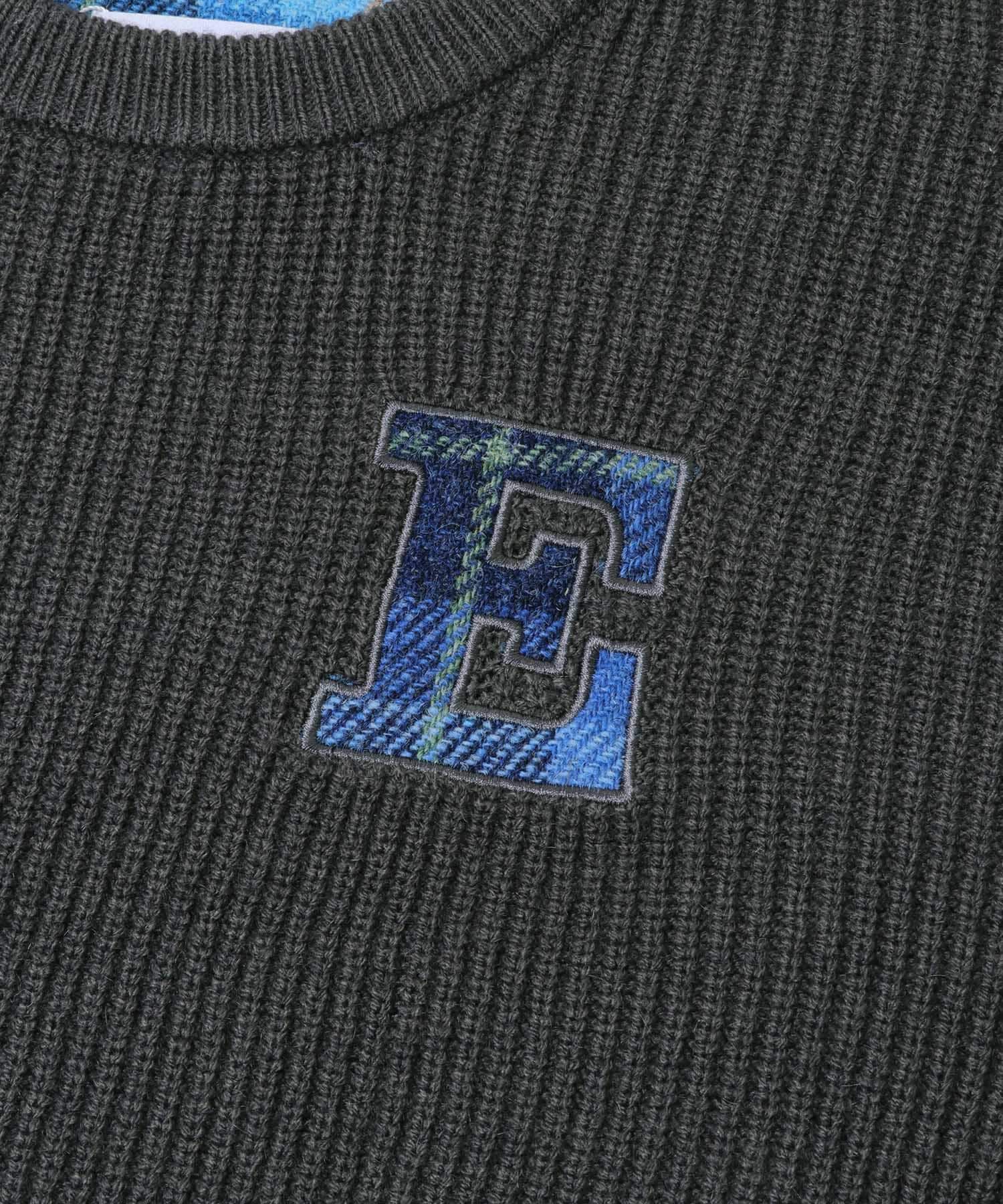 Sonny Label 「ハリスツイードモチーフ付きニット」|ニット・セーター|