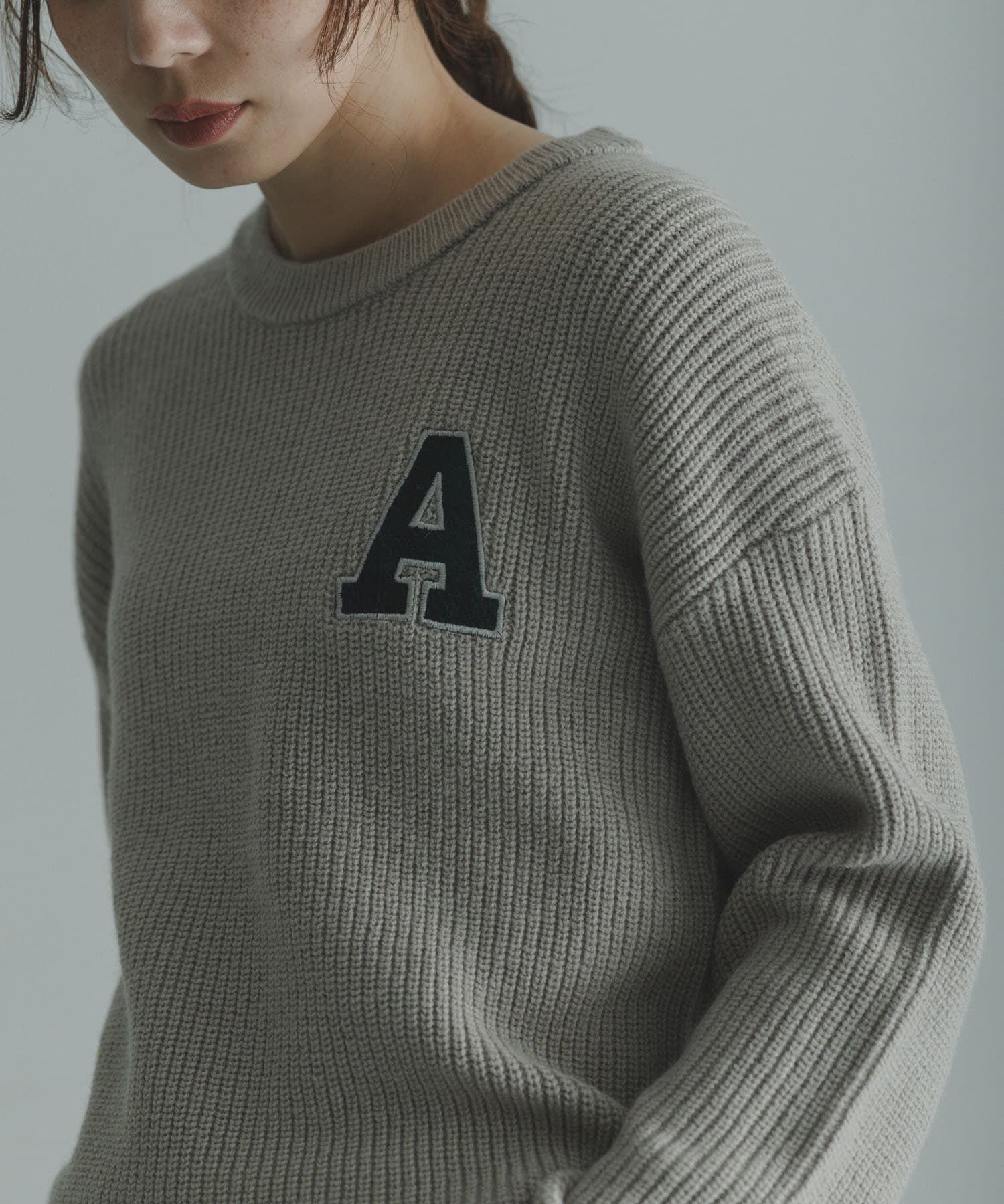 Sonny Label 「ハリスツイードモチーフ付きニット」|ニット・セーター|