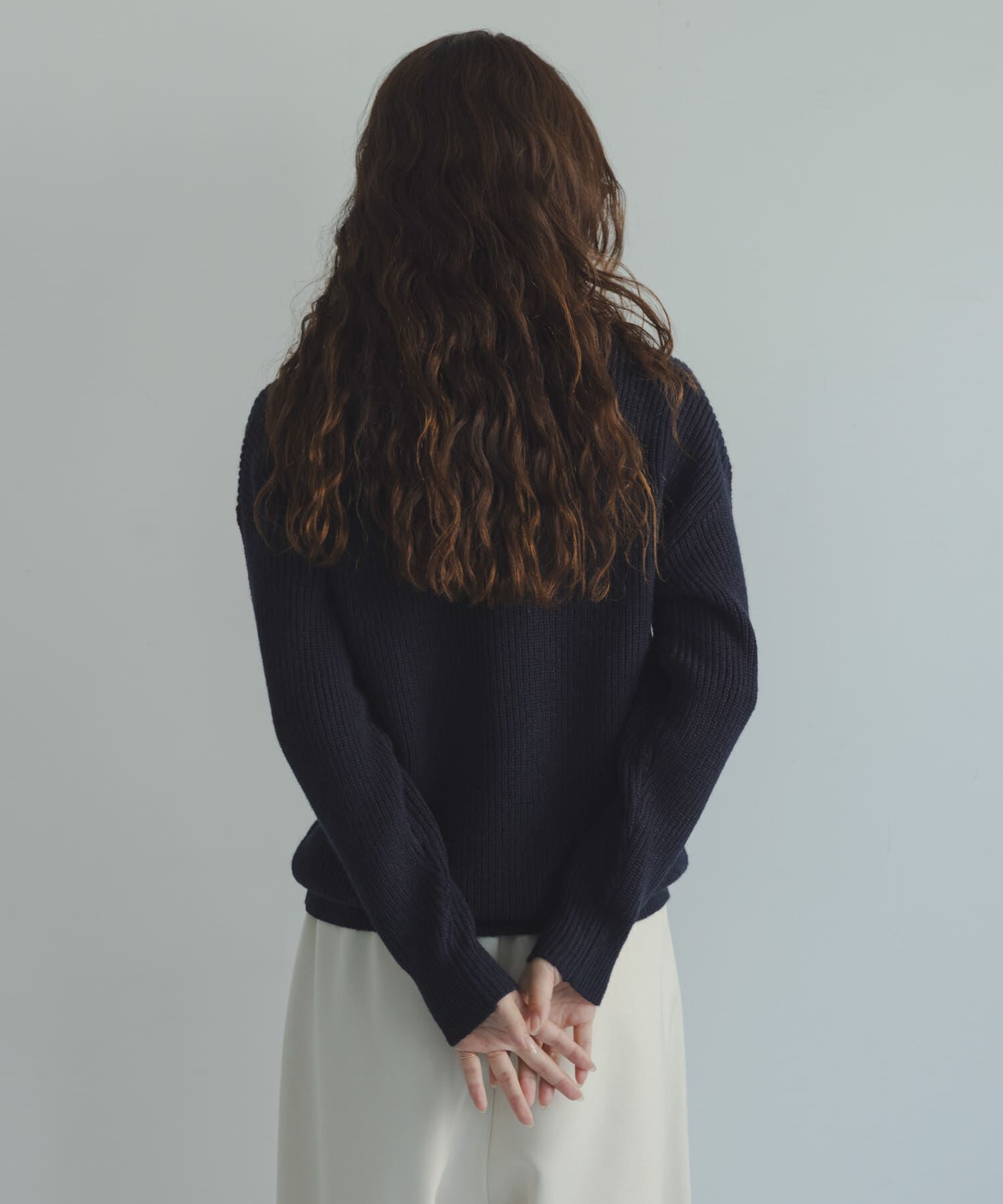 Sonny Label 「ハリスツイードモチーフ付きニット」|ニット・セーター|