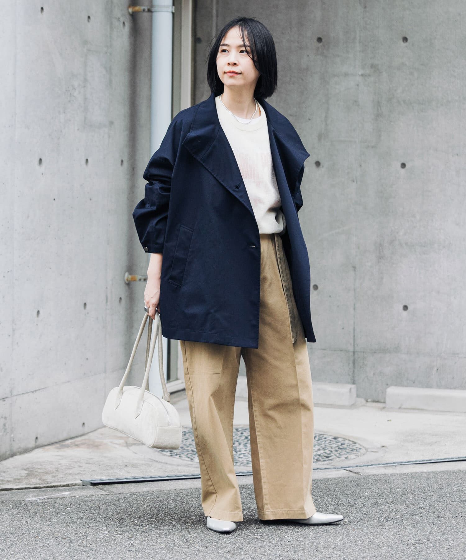 URBAN RESEARCH「スタンドカラーミドル丈トレンチコート」|トレンチコート|