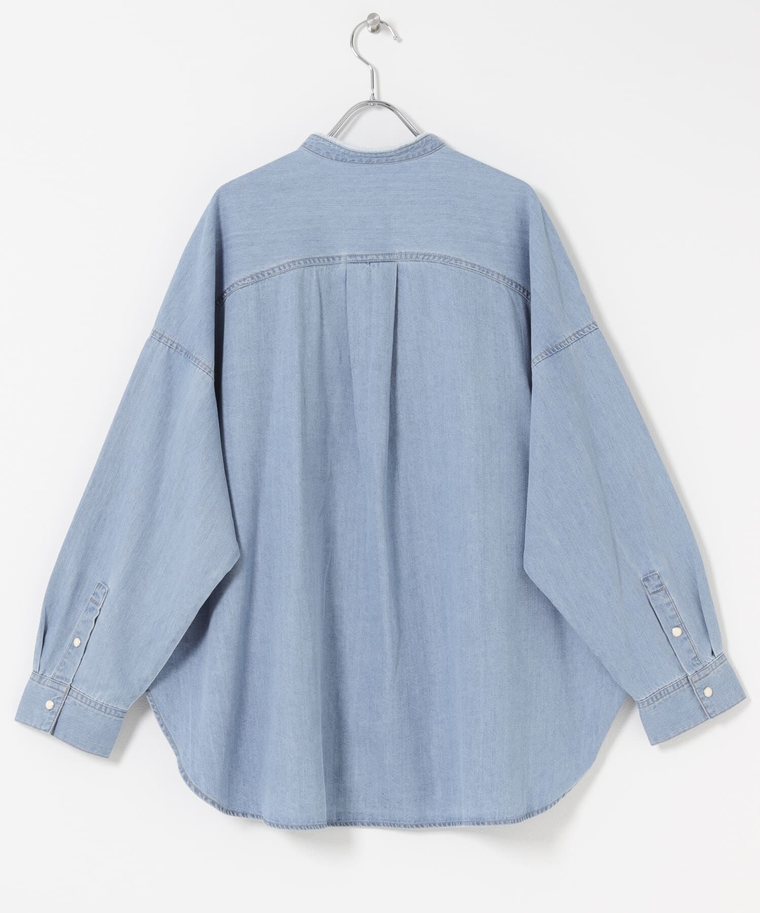 URBAN RESEARCH DOORS「デニムバンドカラーシャツ」|シャツ・ブラウス|
