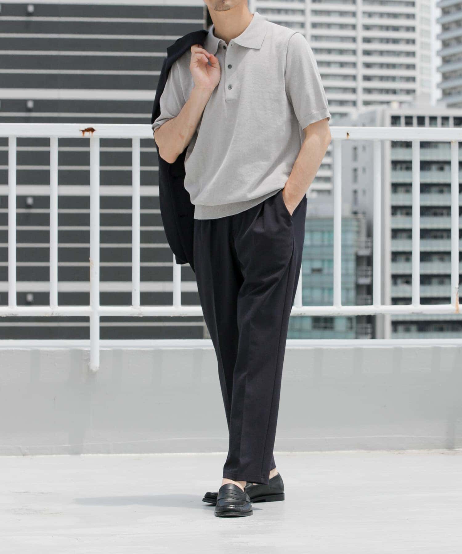 URBAN RESEARCH ROSSO「『UR TECH』AIRDRY半袖ニットポロ」|ポロシャツ|