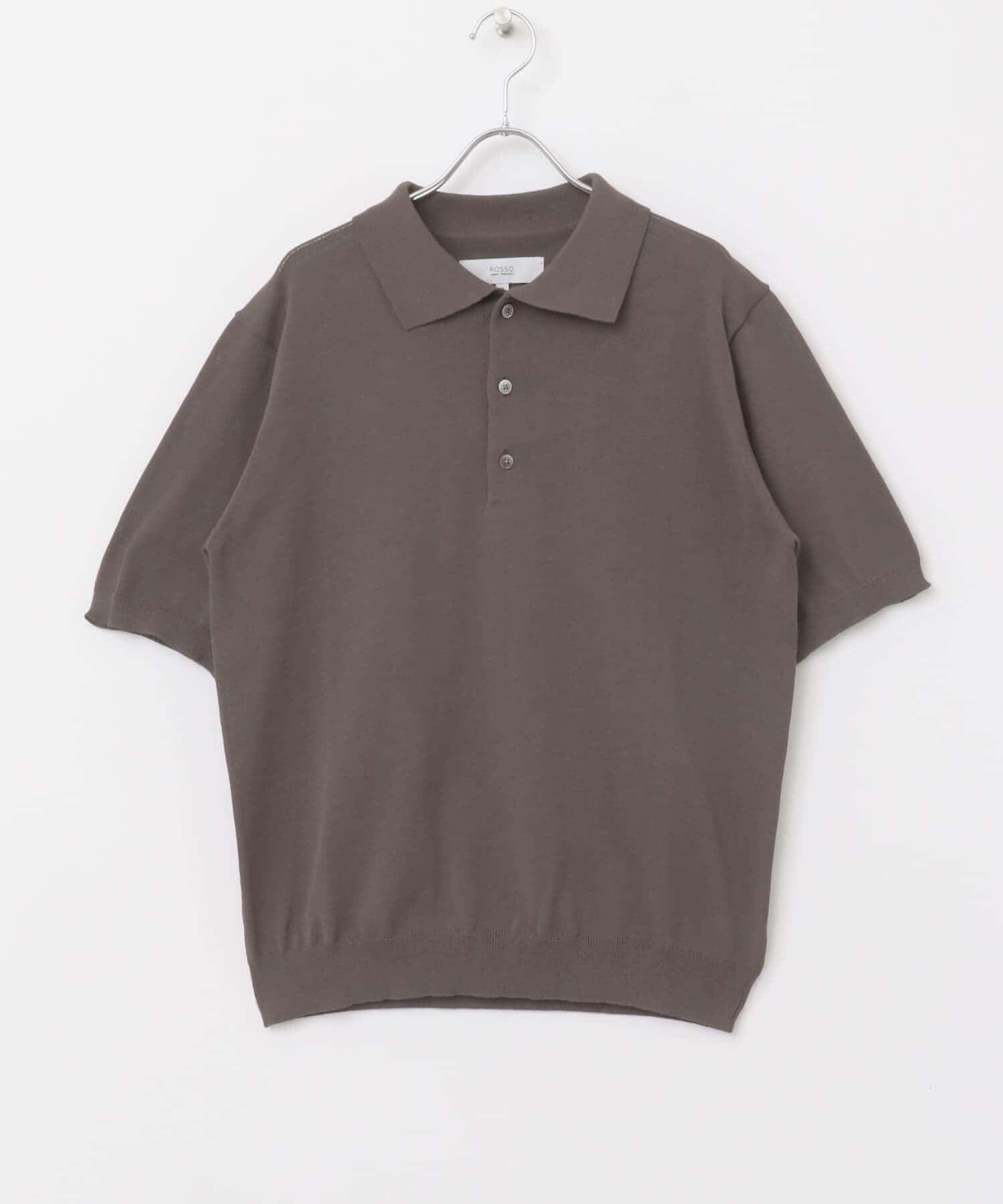 URBAN RESEARCH ROSSO「『UR TECH』AIRDRY半袖ニットポロ」|ポロシャツ|