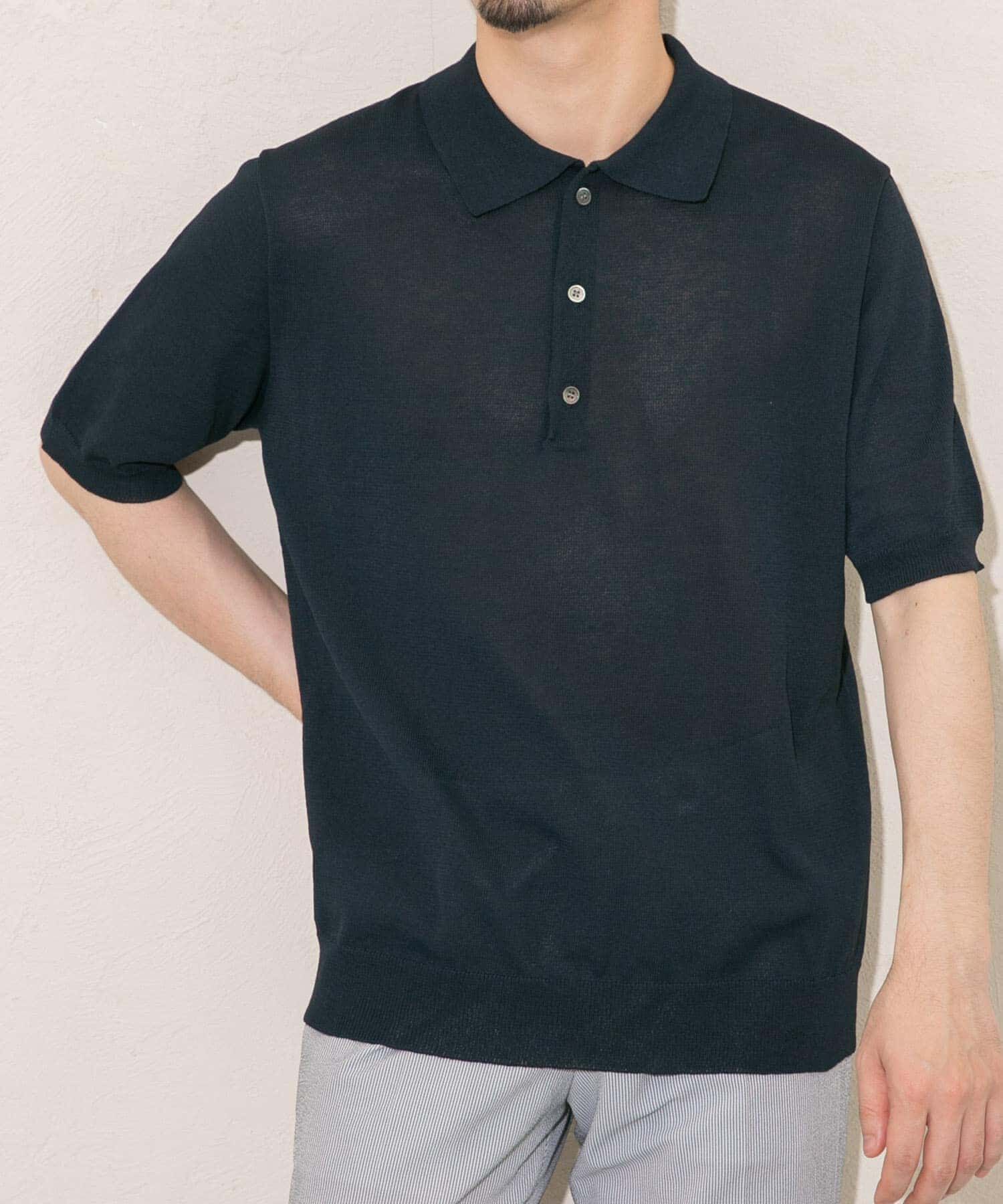 URBAN RESEARCH ROSSO「『UR TECH』AIRDRY半袖ニットポロ」|ポロシャツ|