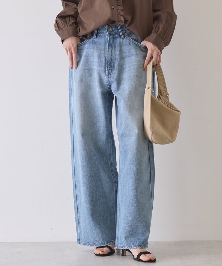 AMERICAN HOLIC「ワイドデニムパンツ」|デニム|Light indigo