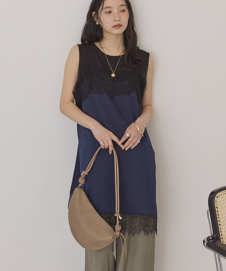 AMERICAN HOLIC「レースサテンキャミワンピース」|ワンピース|