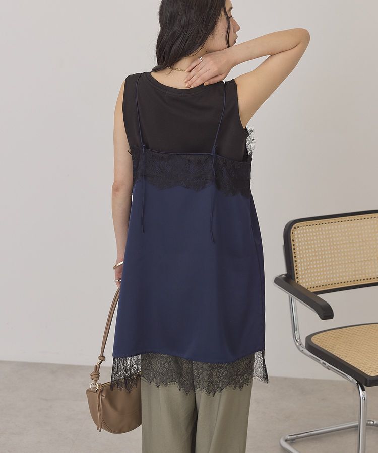 AMERICAN HOLIC「レースサテンキャミワンピース」|ワンピース|
