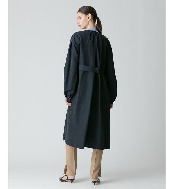 allureville「綿ナイロンクロスギャザーネックコート」|ダッフルコート|