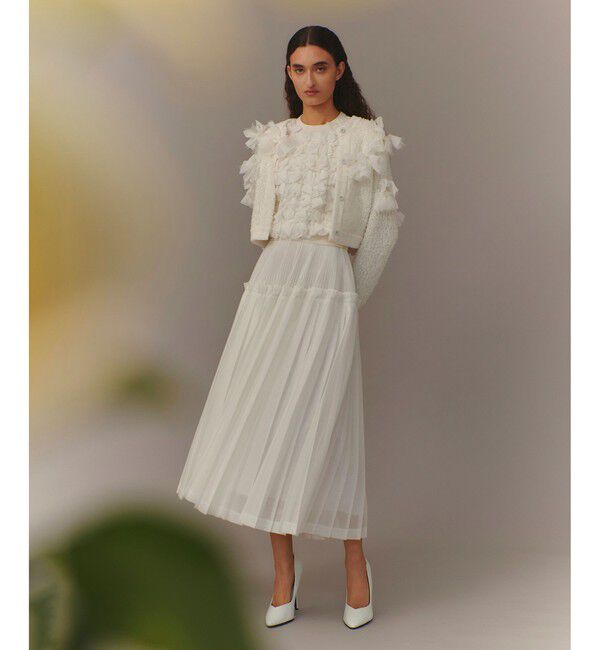 LOULOU WILLOUGHBY「【LOULOU WILLOUGHBY】ペタルパピヨンカーディガン」|カーディガン|