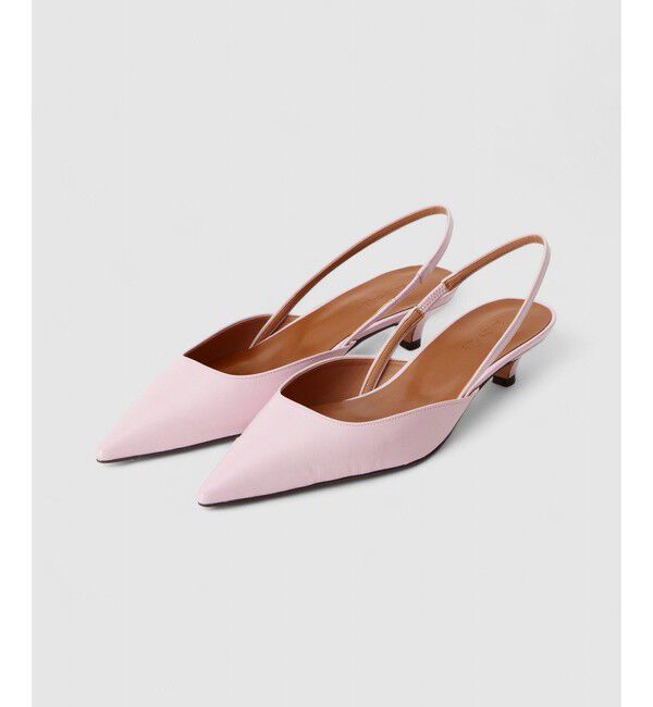 allureville「ポインテッドスリングバックパンプス」|パンプス|ライトピンク