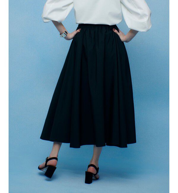 LOULOU WILLOUGHBY「【LOULOU WILLOUGHBY】ポリエステルコットングログランギャザースカート」|スカート|