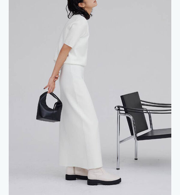 ur's「ミラノリブスリットニットスカート」|スカート|