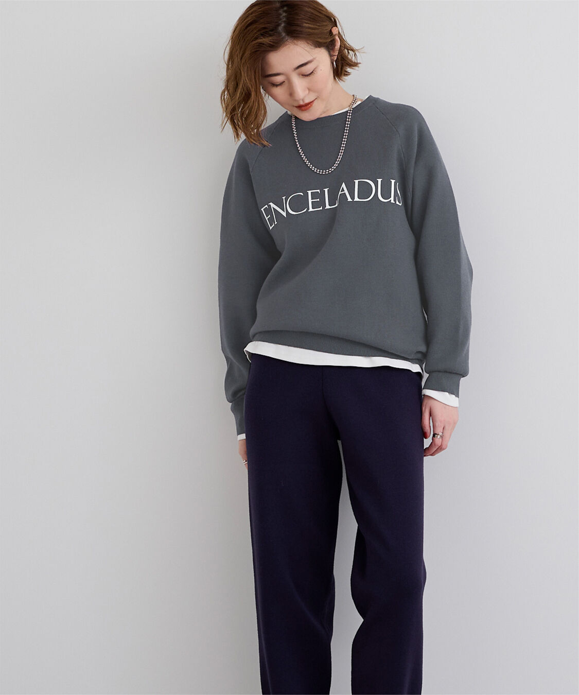 ur's「スウェットライクロゴニット」|ニット・セーター|