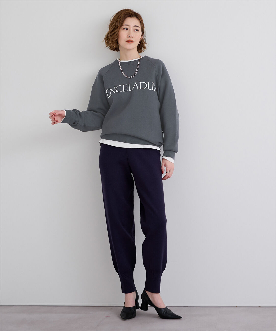 ur's「スウェットライクロゴニット」|ニット・セーター|