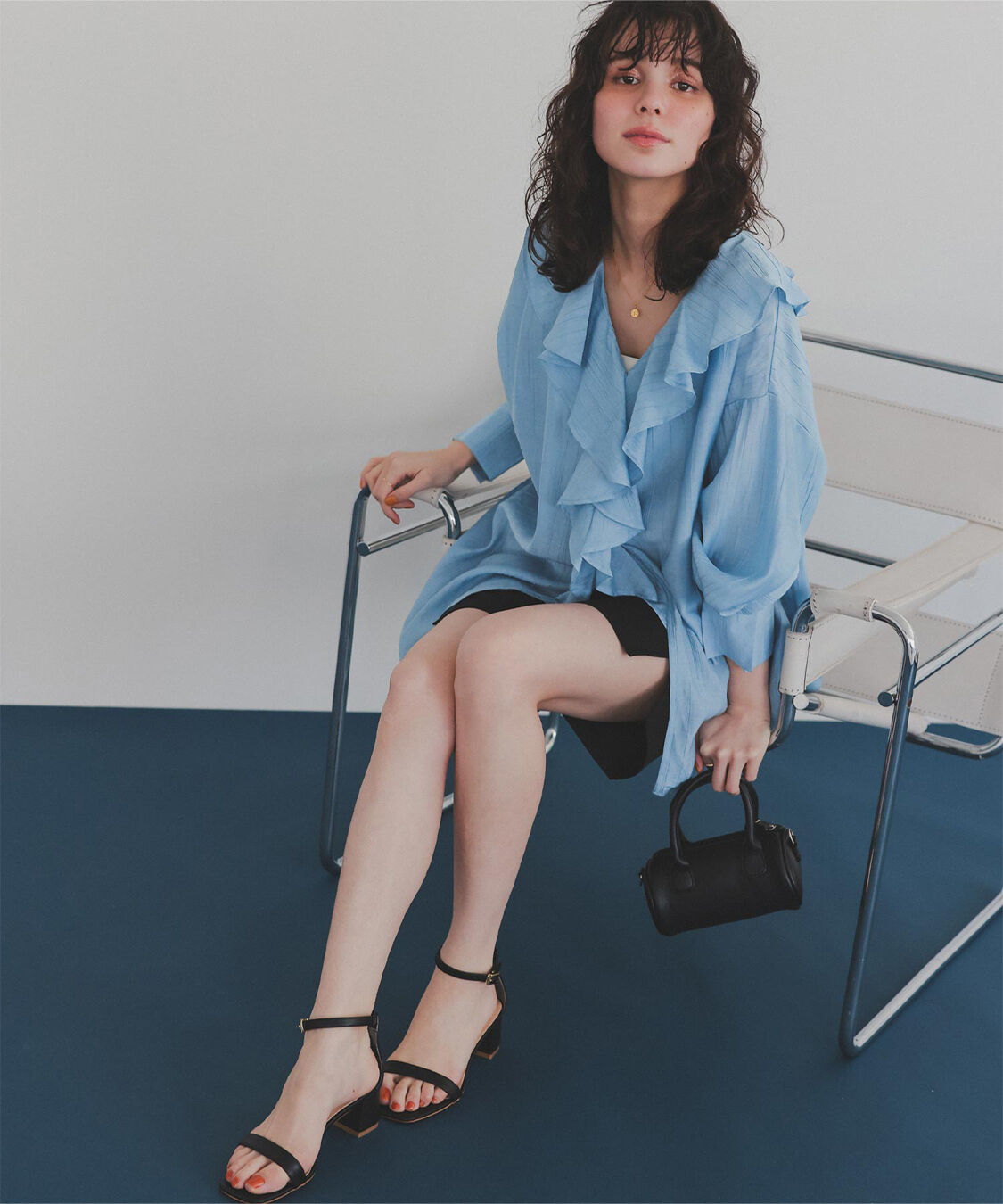 titivate「フリルカラーオーバーブラウス」|シャツ・ブラウス|