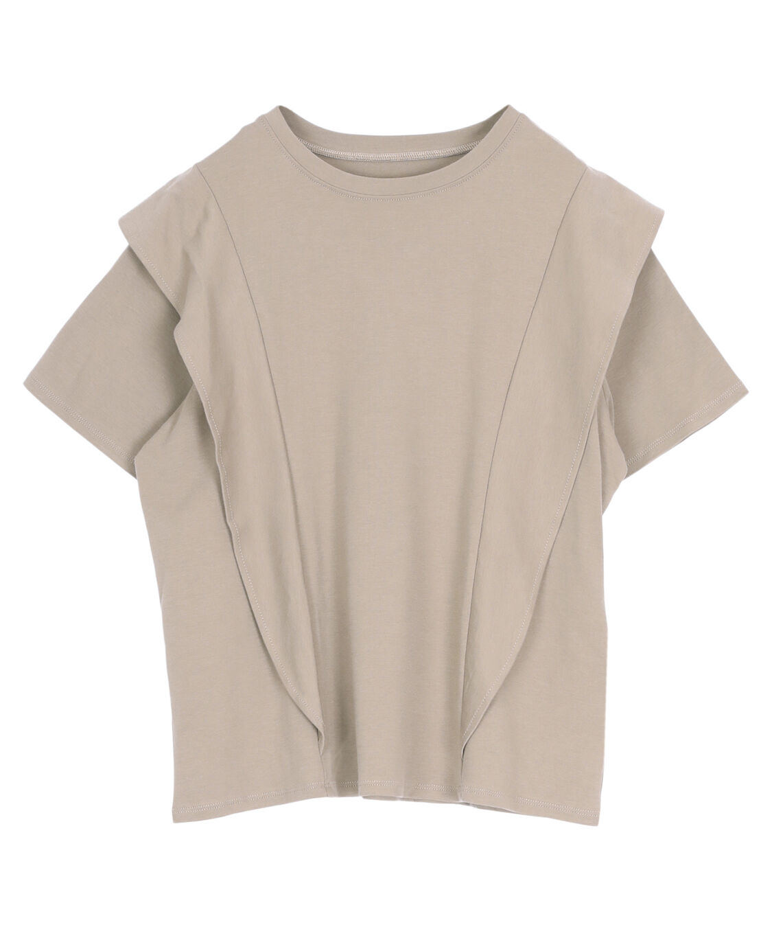 titivate「汗染み防止ラッフルスリーブTシャツ」|Tシャツ・カットソー|