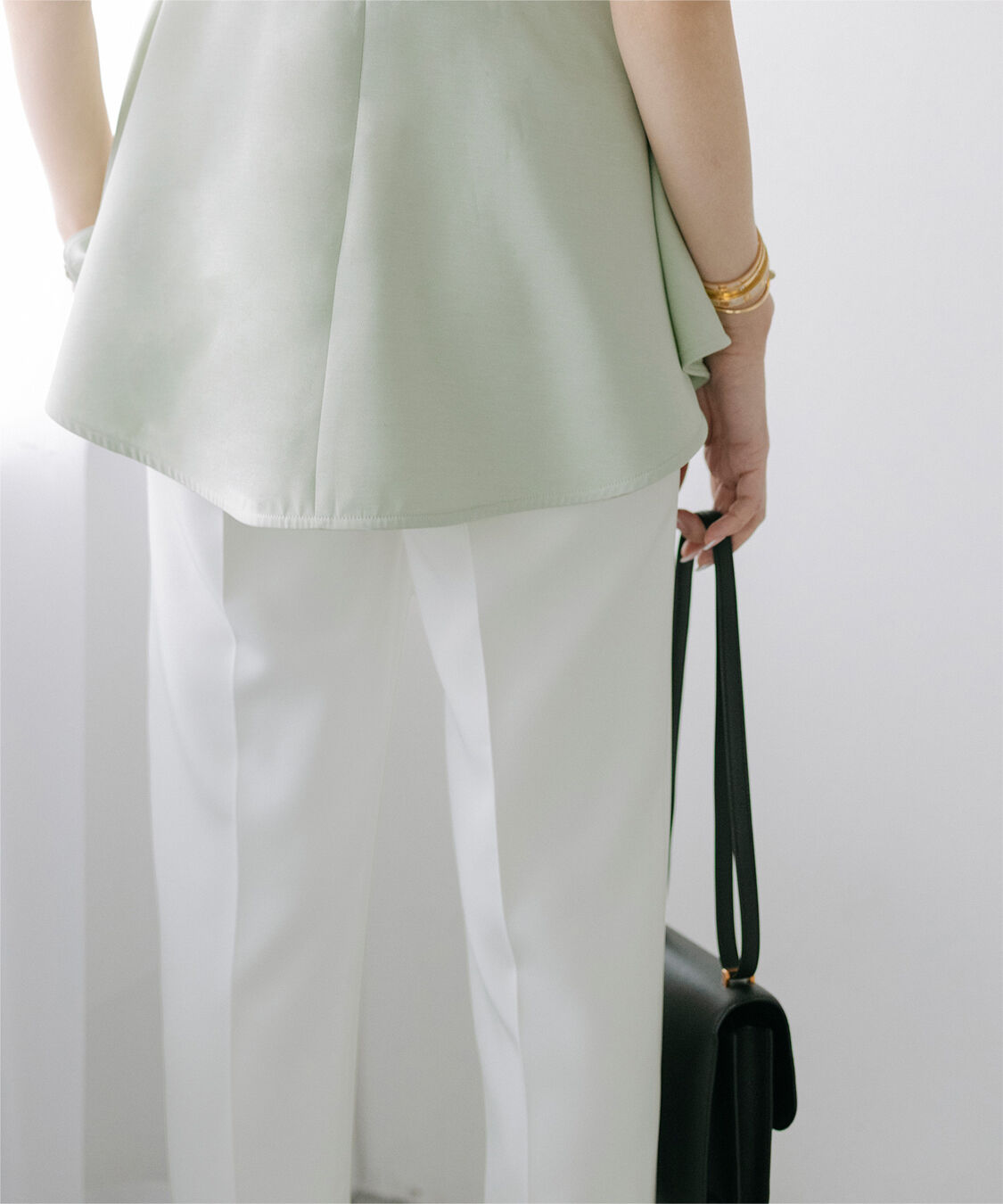 ur's「【星玲奈さんコラボアイテム】ハイウエストスリムパンツ」|スラックス|