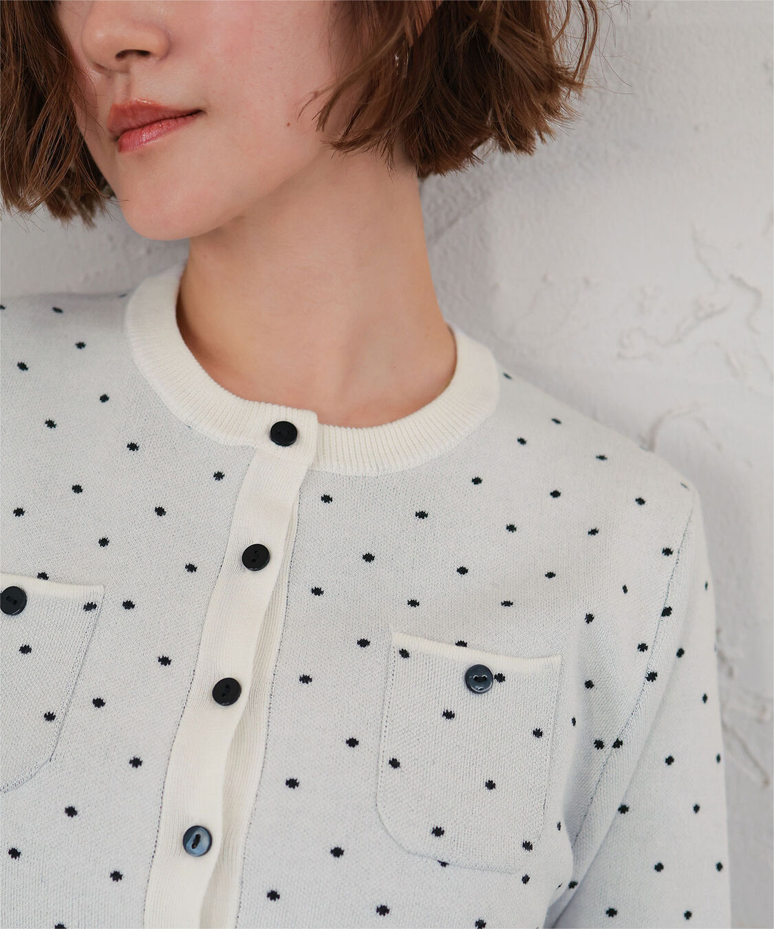 ur's「胸ポケットニットカーディガン」|ニット・セーター|