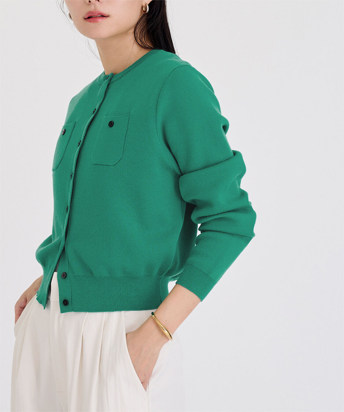 ur's「胸ポケットニットカーディガン」|ニット・セーター|