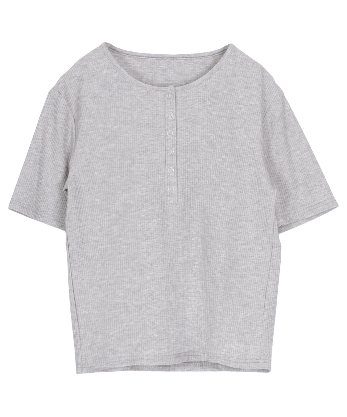 titivate「機能性リブカットソーヘンリーネックトップス」|Tシャツ・カットソー|