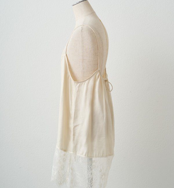  「【＠noricorico102考案】サテン&times;レース レイヤードキャミソール」|キャミソール|