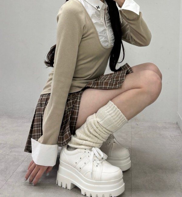  「ビジュー付きトリプルソールスニーカー」|その他|