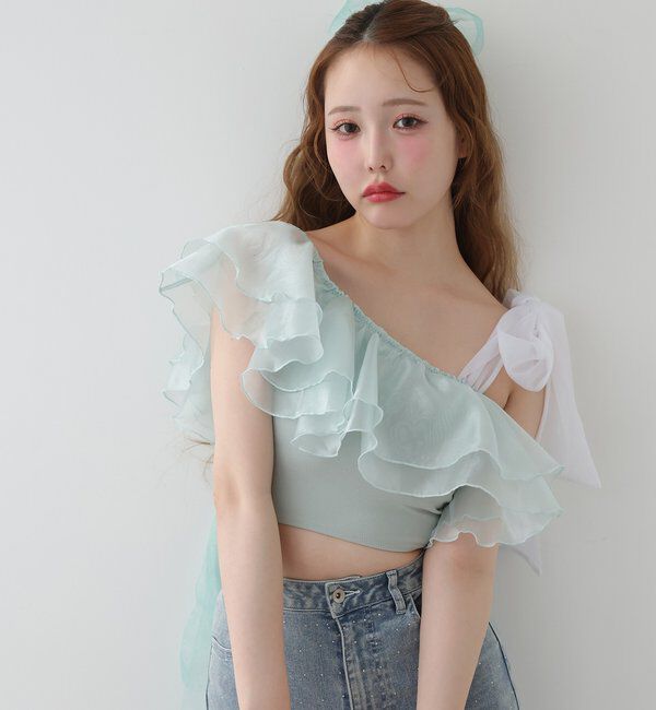  「swimwear/肩リボンワンショル(3点セット)」|その他|