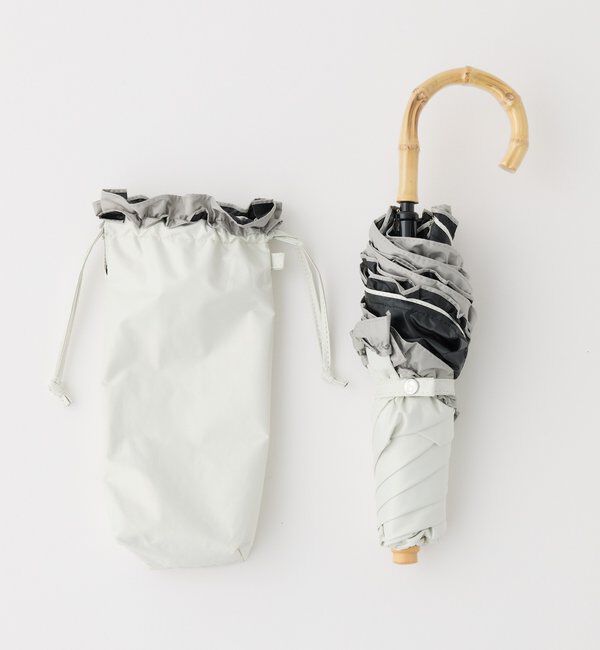  「晴雨兼用/バイカラーフリル折りたたみ傘」|その他|